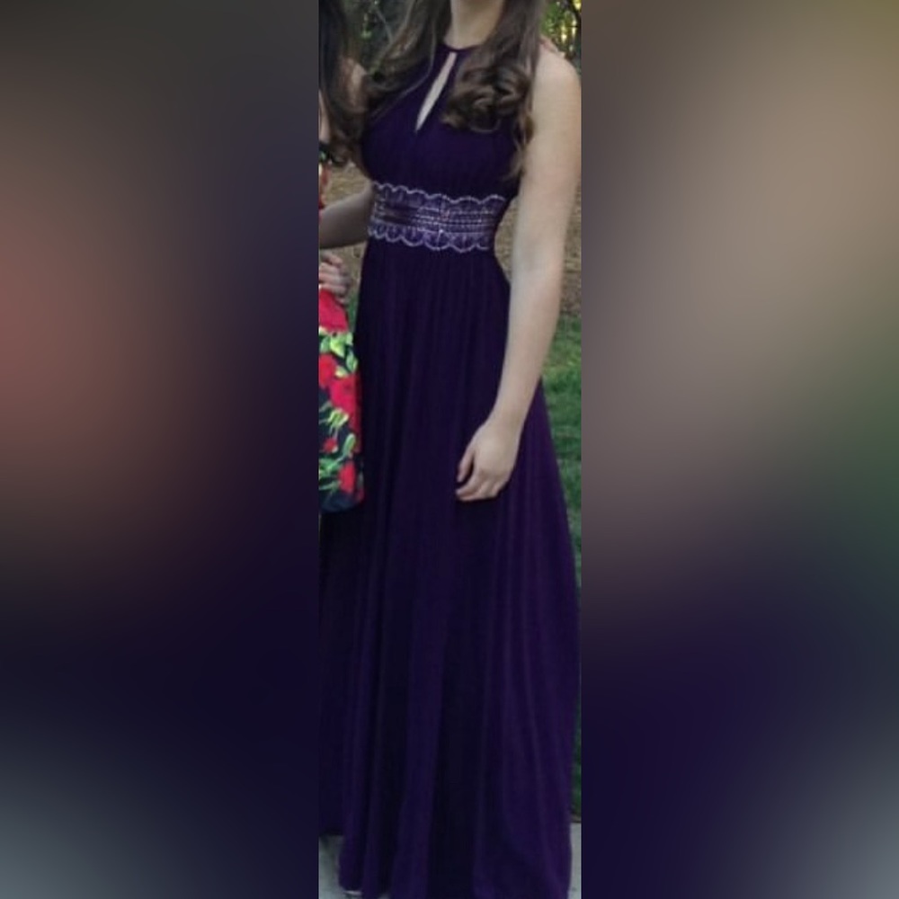 David’s Bridal Eggplant Purple Formal Gown